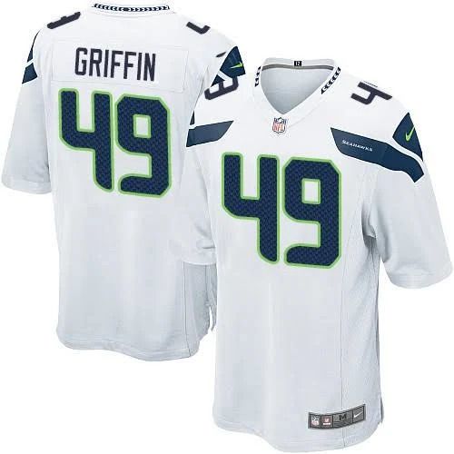 Men Seattle Seahawks 49 Shaquem Griffin Nike White Game NFL Jersey